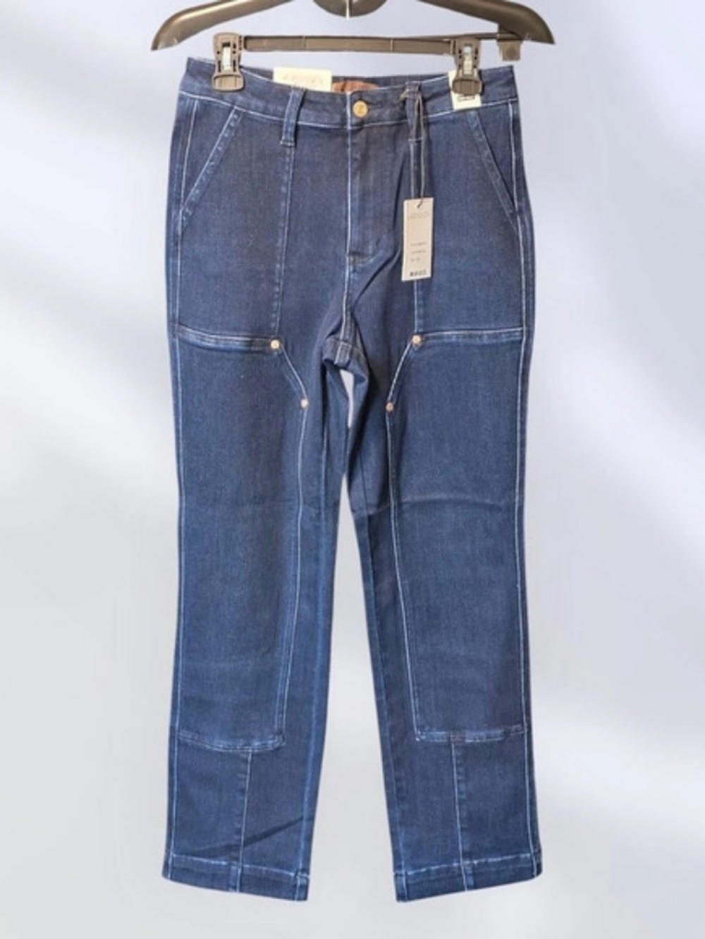 Judy Blue High Waist Straight Jeans Blue Waist 7/28 NWT